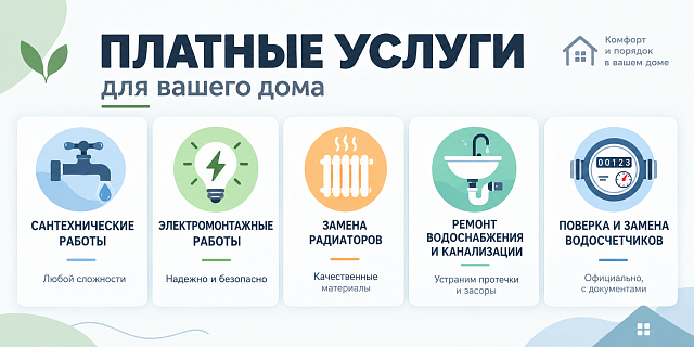 Платные услуги для жителей района Южное Бутово
